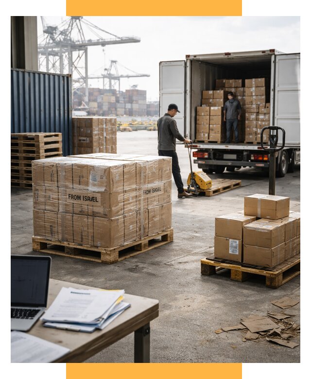Доставка грузов из Израиля от 15635 р., логистика от СетСервис-Брв