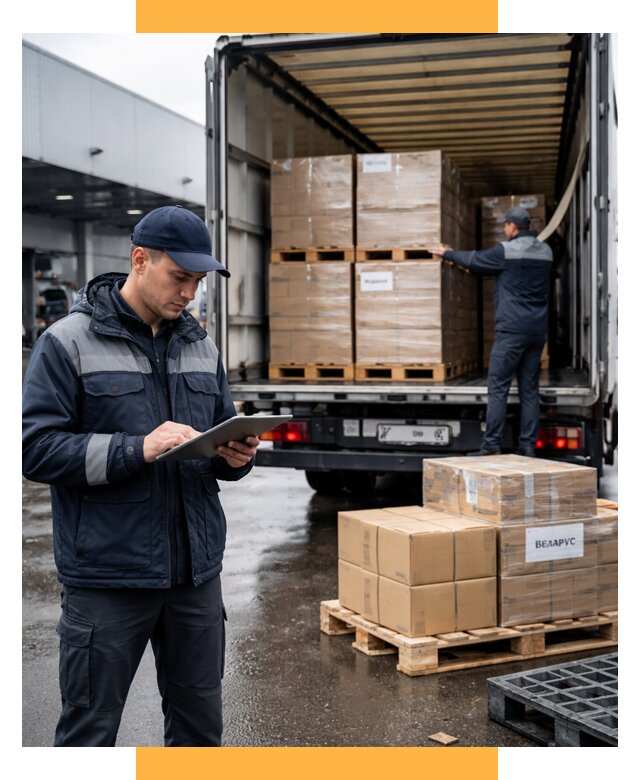 Доставка грузов из Беларуси от 15635 р. логистика СетСервис-Брв