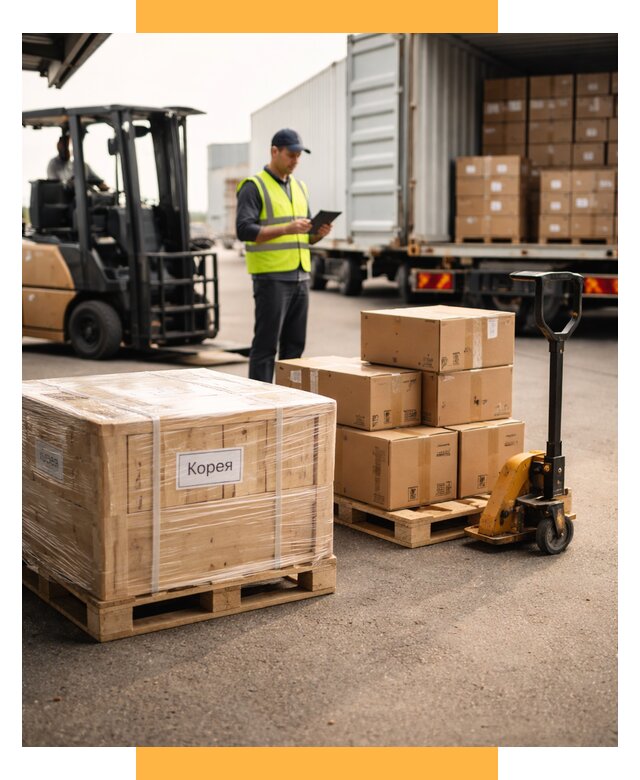 Доставка грузов в Корею из России от 36481 р. | СетСервис-Брв