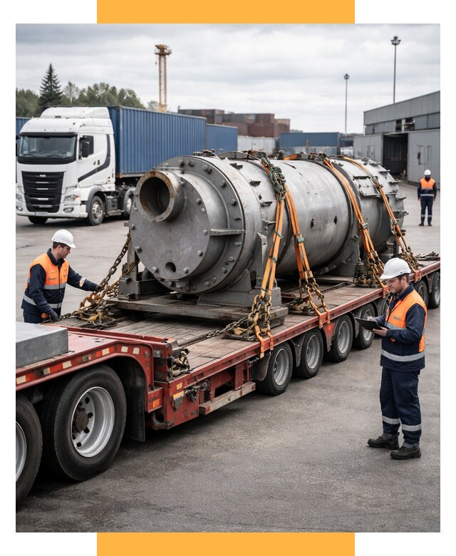 Перевозка тяжеловесных грузов под ключ от 156345 р. | СетСервис-Брв