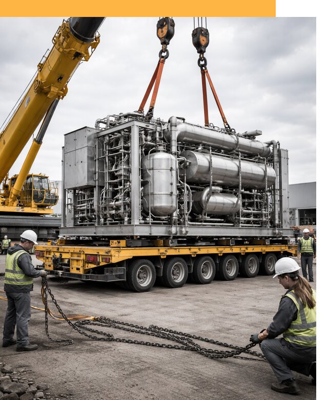 Перевозка тяжеловесных грузов по миру от 156345 руб